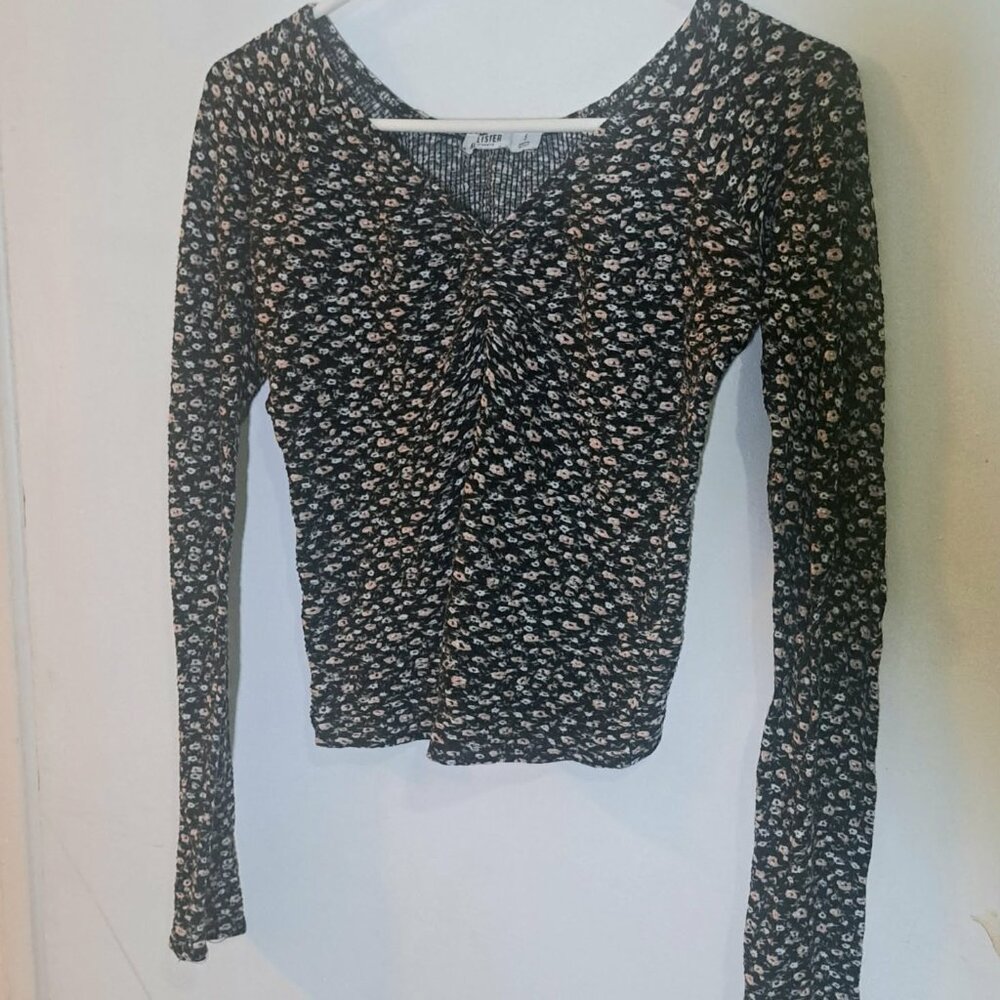 Hollister Long Sleeve Floral Shirt